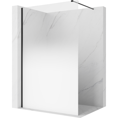 Mexen Kioto sprchová stena Walk-in 130 x 200 cm, biela ombré 8 mm, čierna - 800-130-101-70-86