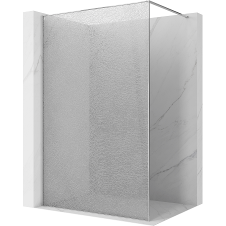 Mexen Kioto sprchová stena Walk-in 90 x 200 cm, crackle transparent 12 mm, chróm - 800-090-101-01-04-X