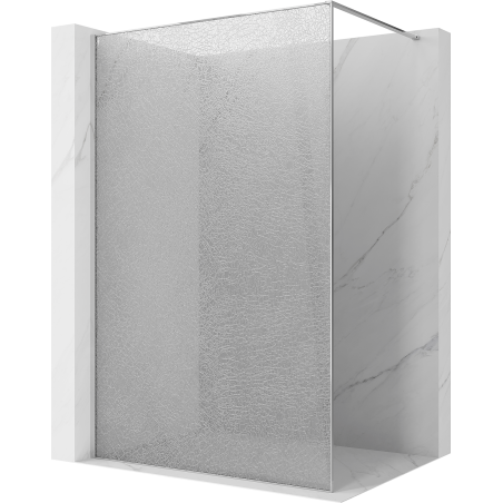 Mexen Kioto sprchová stena Walk-in 140 x 200 cm, crackle transparentné 12 mm, chróm - 800-140-101-01-04-X