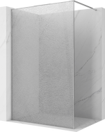 Mexen Kioto sprchová stena Walk-in 160 x 200 cm, crackle transparentná 12 mm, chróm - 800-160-101-01-04-X