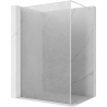 Mexen Kioto sprchová stena Walk-in 100 x 200 cm, crackle transparentná 12 mm, biela - 800-100-101-20-04-X