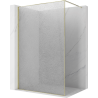 Mexen Kioto sprchová stena Walk-in 80 x 200 cm, crackle transparent 12 mm, zlatá - 800-080-101-50-04-X