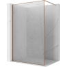 Mexen Kioto sprchová stena Walk-in 120 x 200 cm, praskliny transparent 12 mm, ružové zlato - 800-120-101-60-04-X