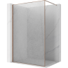 Mexen Kioto sprchová stena Walk-in 150 x 200 cm, crackle transparent 12 mm, ružové zlato - 800-150-101-60-04-X