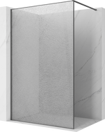 Mexen Kioto sprchová stena Walk-in 150 x 200 cm, crackle transparentné 12 mm, gun grey brúsené - 800-150-101-66-04-X