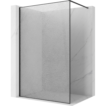 Mexen Kioto sprchová stena Walk-in 110 x 200 cm, crackle transparent 12 mm, čierna - 800-110-101-70-04-X