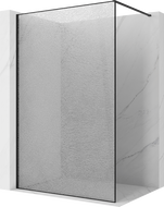 Mexen Kioto sprchová stena Walk-in 120 x 200 cm, prasklina transparentná 12 mm, čierna - 800-120-101-70-04-X