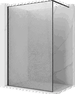 Mexen Kioto sprchová stena Walk-in 140 x 200 cm, crackle transparentná 12 mm, čierna - 800-140-101-70-04-X