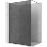 Mexen Kioto sprchová stena Walk-in 100 x 200 cm, crackle grafit 12 mm, chróm - 800-100-101-01-44-X