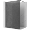 Mexen Kioto sprchová stena Walk-in 150 x 200 cm, crackle grafit 12 mm, gun gray brúsený - 800-150-101-66-44-X