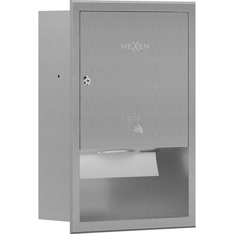 Mexen Linox zabudovaný zásobník na papierové utierky, inox - 70K003-01