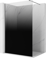 Mexen Kioto sprchová stena Walk-in 120 x 200 cm, čierne ombré 8 mm, zbraňový kov - 800-120-101-95-76