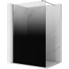 Mexen Kioto sprchová stena Walk-in 140 x 200 cm, čierne ombre 8 mm, gun metal - 800-140-101-95-76