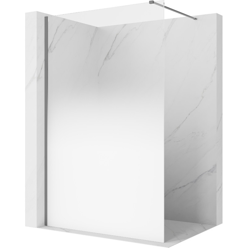 Mexen Kioto sprchová stena Walk-in 120 x 200 cm, biela ombre 8 mm, gun metal - 800-120-101-95-86