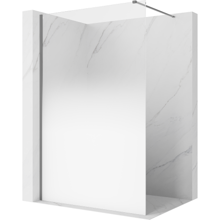 Mexen Kioto sprchová stena Walk-in 120 x 200 cm, biela ombre 8 mm, gun metal - 800-120-101-95-86