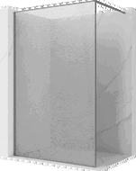 Mexen Kioto sprchová stena Walk-in 80 x 200 cm, crackle transparentná 12 mm, gun metal - 800-080-101-95-04-X