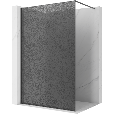 Mexen Kioto sprchová stena Walk-in 120 x 200 cm, crackle grafit 12 mm, gun metal - 800-120-101-95-44-X
