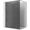 Mexen Kioto sprchová stena Walk-in 130 x 200 cm, crackle grafit 12 mm, gun metal - 800-130-101-95-44-X