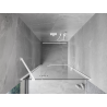 Mexen Mist-H ľavé otočné sprchové dvere 100 cm, transparentné, biele - 8A5-100-000-20-00-L