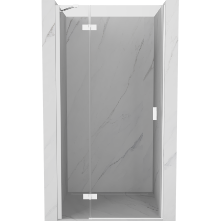Mexen Mist-H ľavé sprchové dvere 105 cm, priehľadné, biele - 8A5-105-000-20-00-L