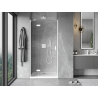 Mexen Mist-H sprchové dvere otváracie ľavé 115 cm, transparentné, biele - 8A5-115-000-20-00-L