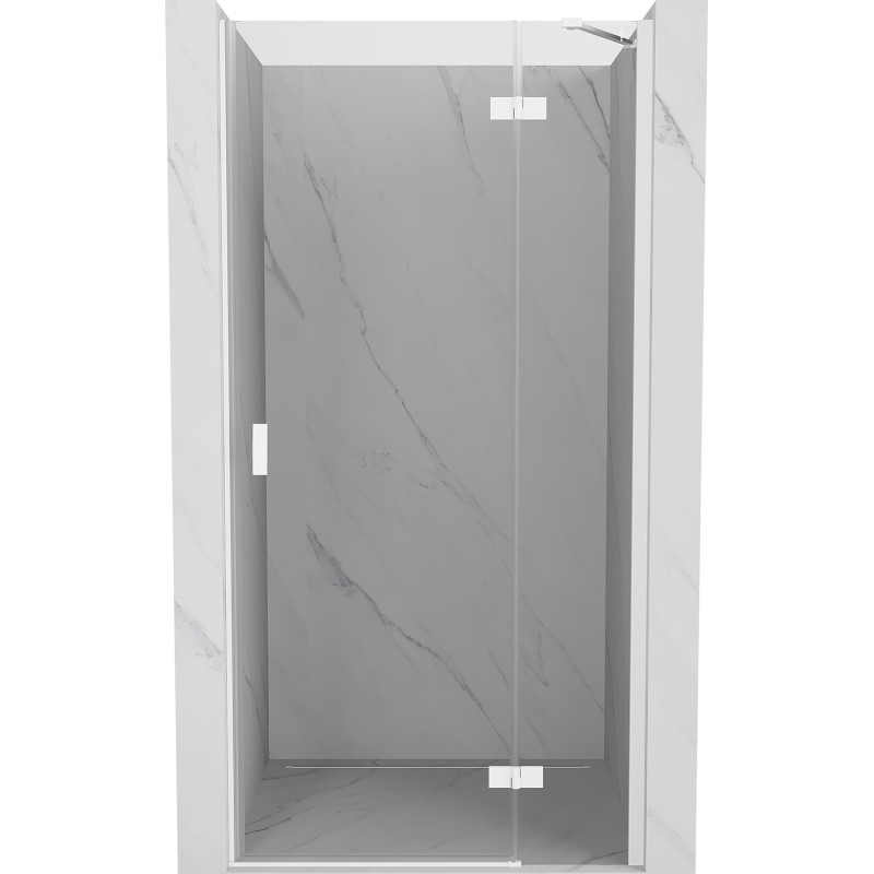 Mexen Mist-H pravé sprchové dvere kyvné 70 cm, transparentné, biele - 8A5-070-000-20-00-P