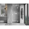 Mexen Mist-H pravé sprchové dvere 105 cm, priesvitné, biele - 8A5-105-000-20-00-P