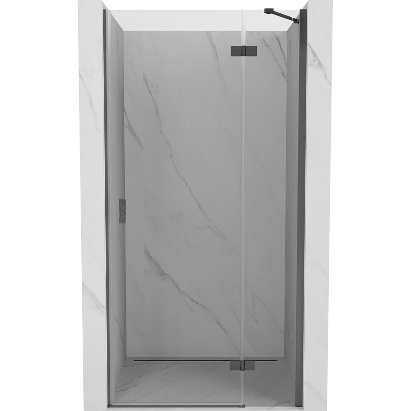 Mexen Mist-H sprchové dvere otváracie pravé 115 cm, transparentné, brúsená zbraňová sivá - 8A5-115-000-66-00-P
