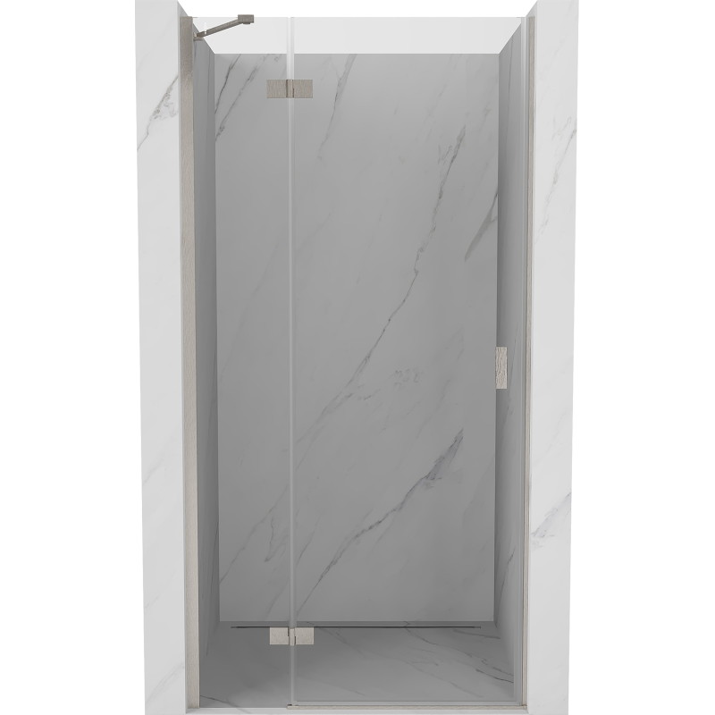 Mexen Mist-H sprchové dvere výkyvné ľavé 95 cm, transparentné, brúsený nikel - 8A5-095-000-97-00-L