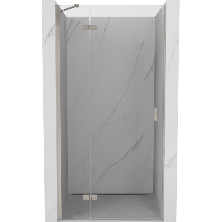 Mexen Mist-H sprchové dvere výkyvné ľavé 95 cm, transparentné, brúsený nikel - 8A5-095-000-97-00-L