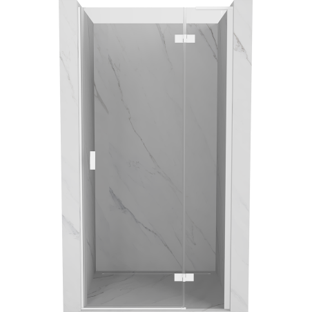 Mexen Mist-H L sprchové dvere výklopné pravé 95 cm, transparentné, biele - 8A5L-095-000-20-00-P