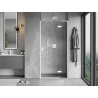 Mexen Mist-H L pravé závesné sprchové dvere 105 cm, číre, biele - 8A5L-105-000-20-00-P