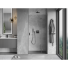 Mexen Mist-H L sprchové dvere otočné pravé 115 cm, transparentné, gun metal - 8A5L-115-000-95-00-P