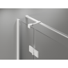 Mexen Mist-H T sprchovací kút s ľavým otváraním 120 x 75 cm, transparentný, biely - 8A5T-120-075-20-00-L