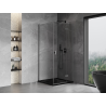 Mexen Mist-H T sprchovací kút otvárací pravý 80 x 80 cm, transparentný, gun metal - 8A5T-080-080-95-00-P