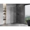 Mexen Mist-H T sprchový kút s otočnými dverami, pravý, 95 x 95 cm, priehľadný, gun metal - 8A5T-095-095-95-00-P