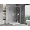 Mexen Mist-H Duo sprchová kabína výklopná pravá 110 x 115 cm, transparentná, biela - 8A5-110L-115P-20-00