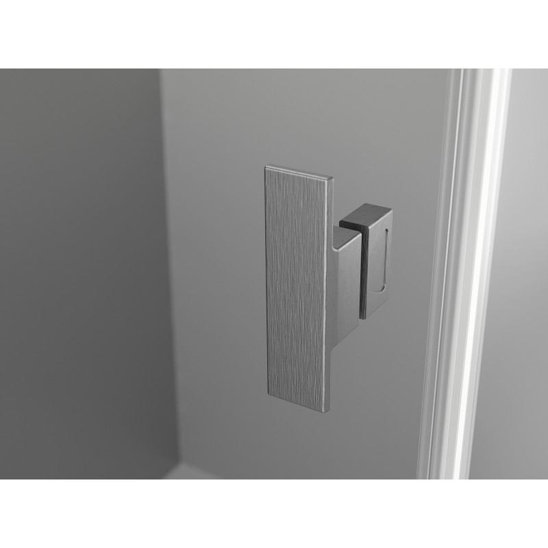 Mexen Mist-H Duo sprchová kabína s pravými dverami 80 x 110 cm, transparentná, brúsená gun gray - 8A5-080L-110P-66-00