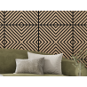 Mexen Linea 01 akustický stenový panel 60 x 60 cm (4ks), plsť 9 mm, technická dyha, Bielený dub - S110-60607-01-040