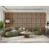 Mexen Linea 02 akustický nástenný panel 60 x 60 cm (4 ks), plsť 9 mm, technická dyha, Biely Dub - S110-60607-02-040