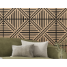 Mexen Linea 05 akustický stenový panel 60 x 60 cm (4ks), plsť 9 mm, technická dyha, bielený dub - S110-60607-05-040