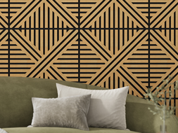 Mexen Linea 05 akustický stenový panel 60 x 60 cm (4 ks), plsť 9 mm, technická dyha, Dub Classic - S110-60607-05-041