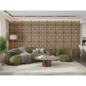 Mexen Linea 06 akustický nástenný panel 60 x 60 cm (4 ks), plsť 9 mm, technická dyha, Bielený Dub - S110-60607-06-040