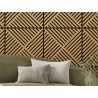 Mexen Linea 08 akustický nástenný panel 60 x 60 cm (4 ks), plsť 9 mm, technologická dyha, Dub Classic - S110-60607-08-041