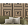 Mexen Linea 13 akustický stenový panel 60 x 60 cm (4 ks), plsť 9 mm, technická dyha, Biely Dub - S110-60607-13-040