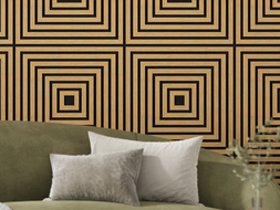 Mexen Linea 13 akustický nástenný panel 60 x 60 cm (4ks), plsť 9 mm, technická dýha, Dub Classic - S110-60607-13-041