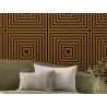 Mexen Linea 13 akustický stenový panel 60 x 60 cm (4ks), plsť 9 mm, technická dyha, Prírodný Dub - S110-60607-13-042