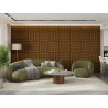 Mexen Linea 15 akustický stenový panel 60 x 60 cm (4ks), plstený 9 mm, technická dyha, Prírodný Dub - S110-60607-15-042