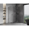 Mexen Mist-H Duo pravá otváracia sprchová kabína 100 x 120 cm, priehľadná, gun metal - 8A5-100L-120P-95-00