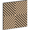 Mexen Linea 01 akustický stenový panel 60 x 60 cm (4ks), plsť 9 mm, technická dyha, Bielený dub - S110-60607-01-040